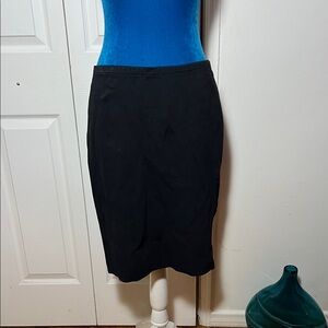 JIL SANDER Black Stretchy Pencil Skirt 36